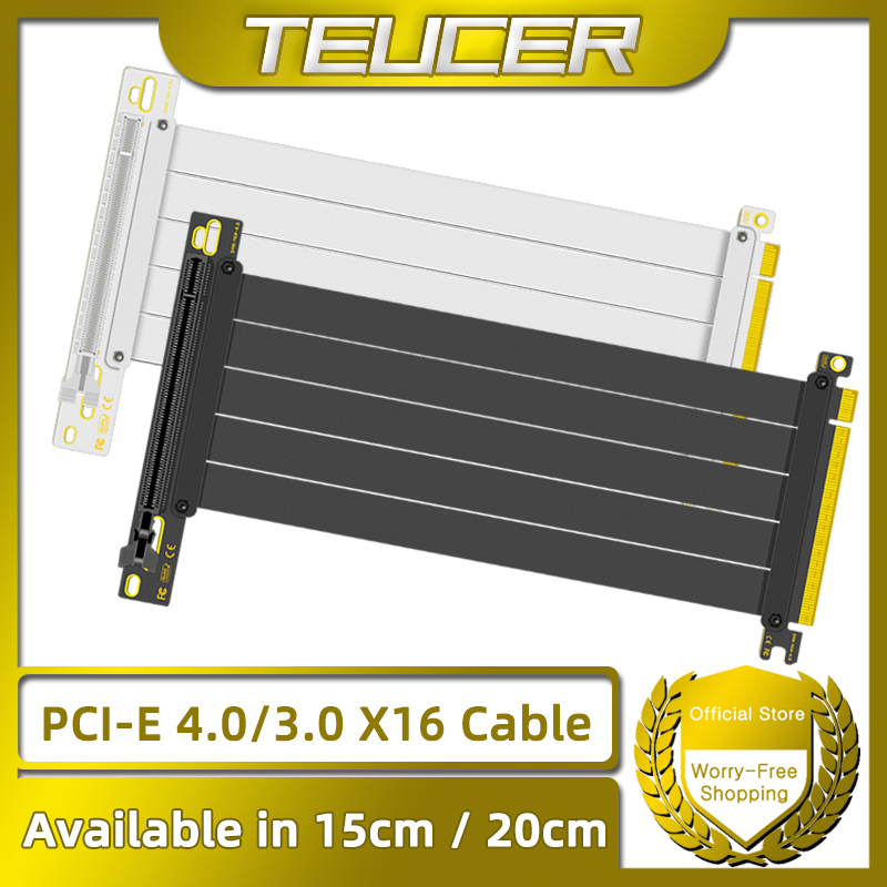 Pcie Riser Cable - TEUCER PCI-E 4.0 X16 kabel Riser