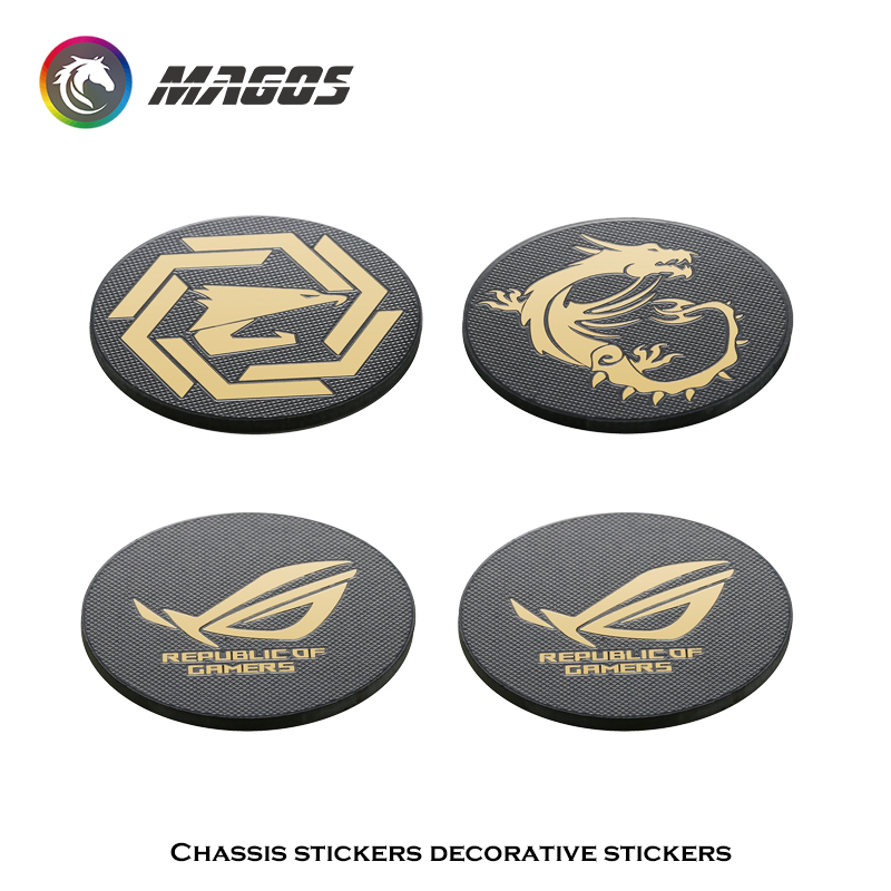 Pc Gaming Case - Casing komputer stiker logam ROG MSI