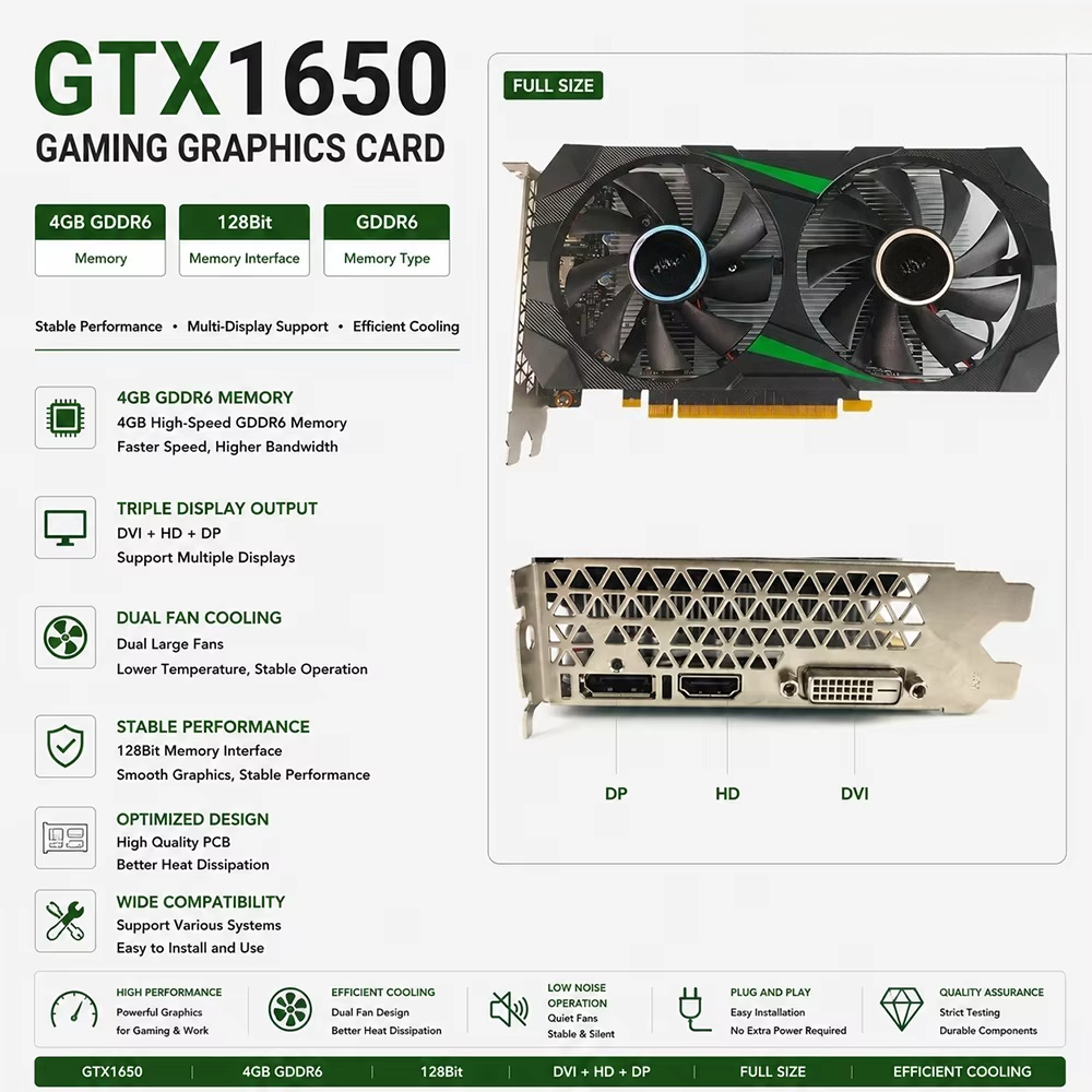 Pc Gaming Gtx 1650 - Kartu Grafis GTX 1650 4GB GDDR6