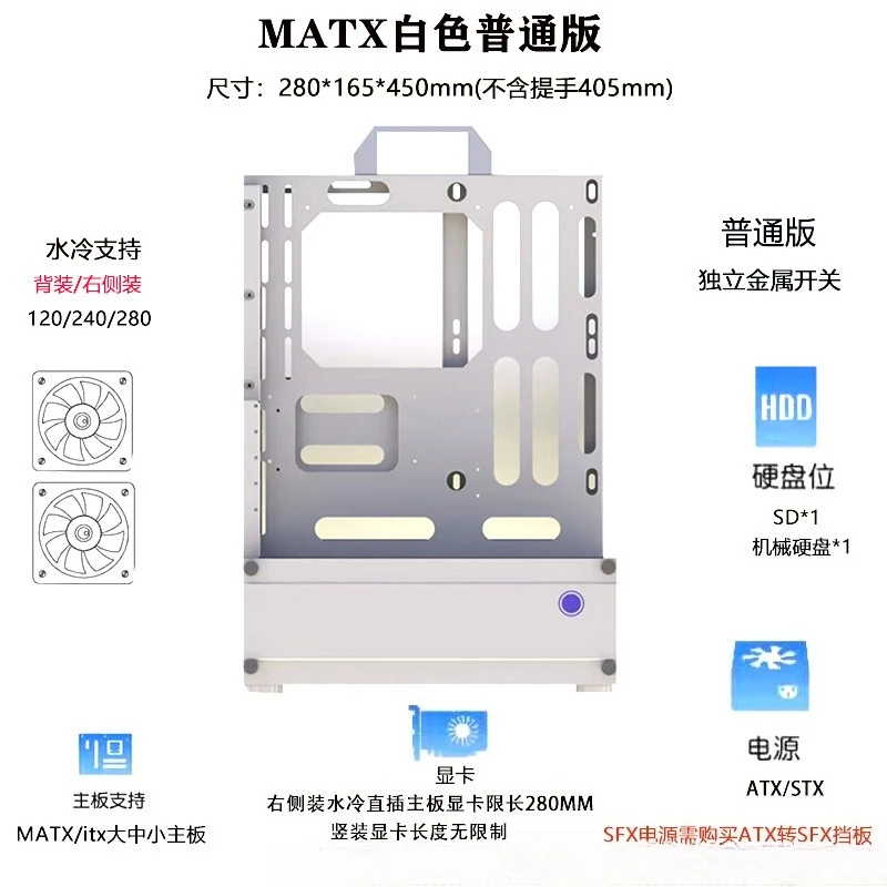Casing PC Rak Vertikal Open Ch - Pc Gaming Case ulasan dan harga