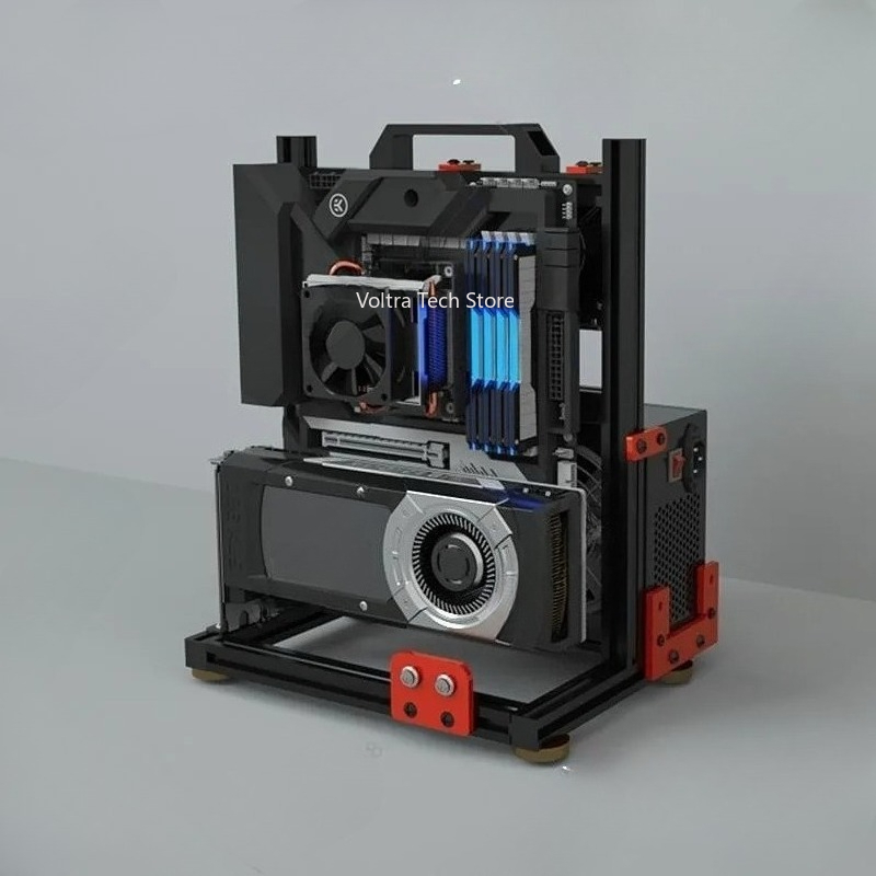 Rangka Casing Komputer Open Ai - Pc Gaming Case ulasan dan harga