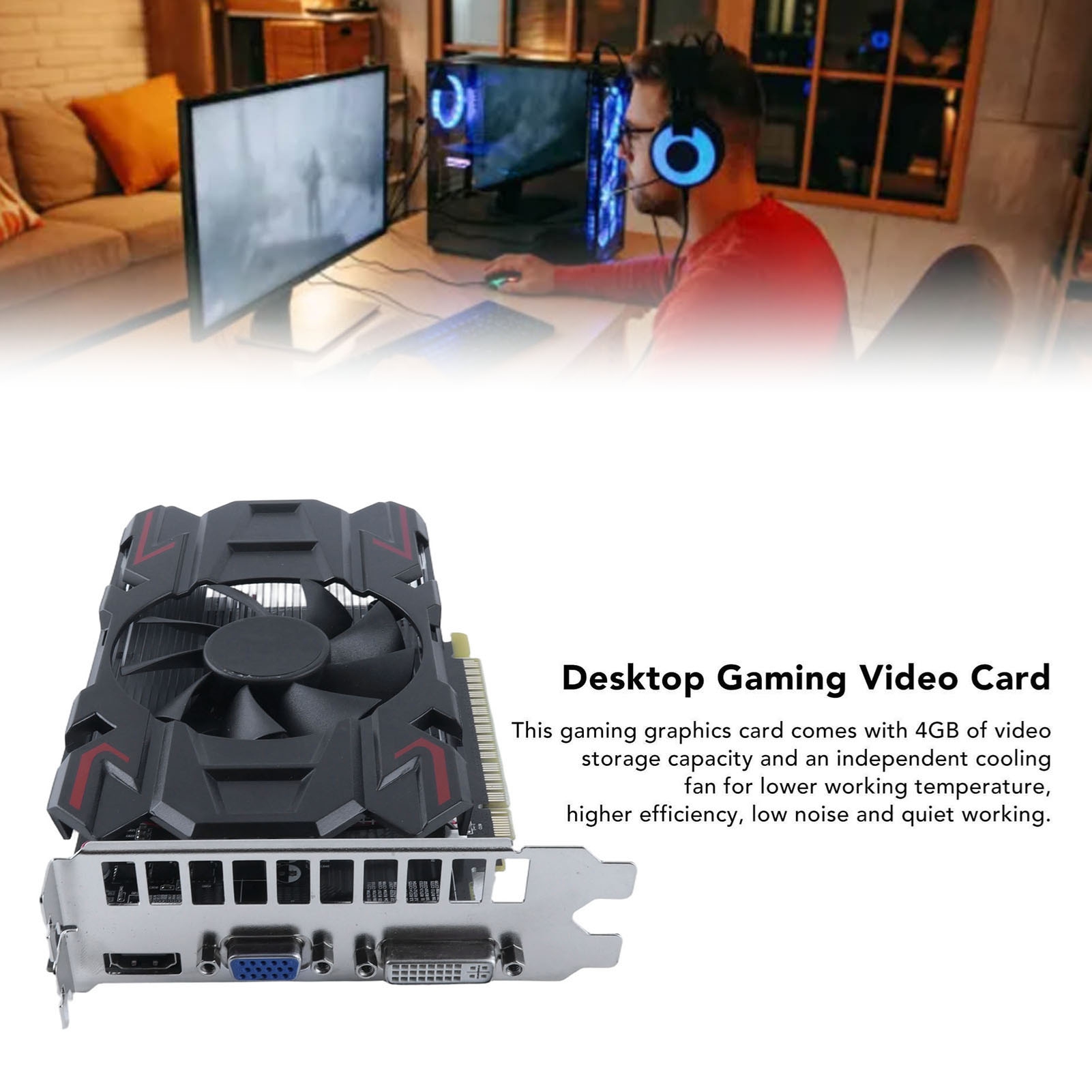 Kartu Grafis Gaming HD6770 4GB - Pc Gaming Graphics Card ulasan dan harga