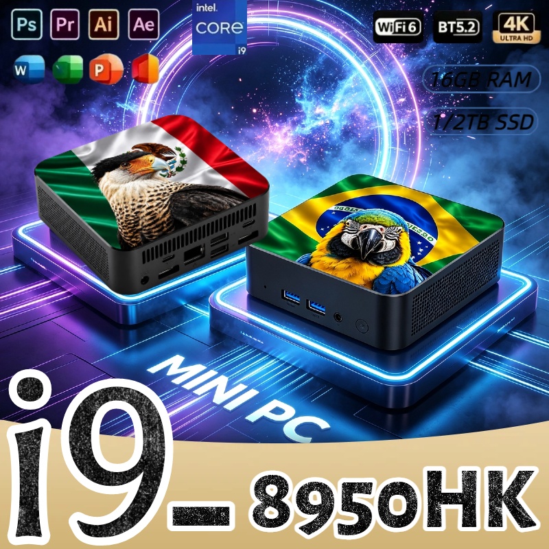 Mini PC Core i9-8950HK 16GB RA - Pc Gaming Desktop ulasan dan harga