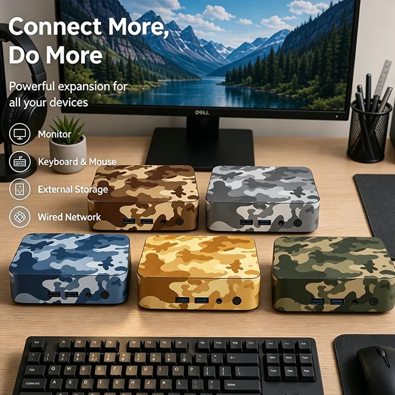 PC Mini Kompak Intel N150 Mini - Pc Gaming Compact ulasan dan harga