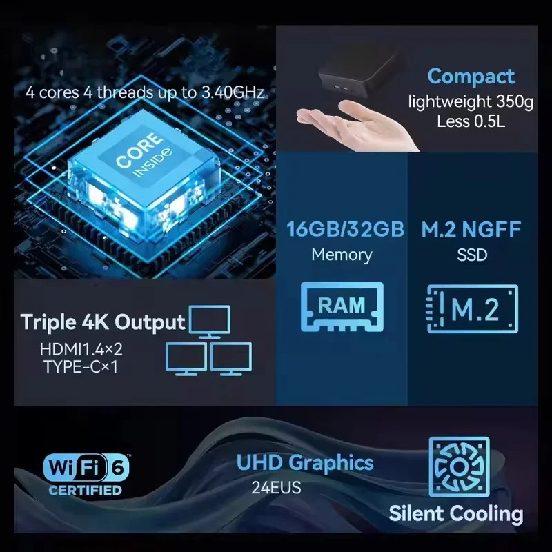 Intel Core i3 6100 MINI PC Pen - Pc Gaming I3 ulasan dan harga