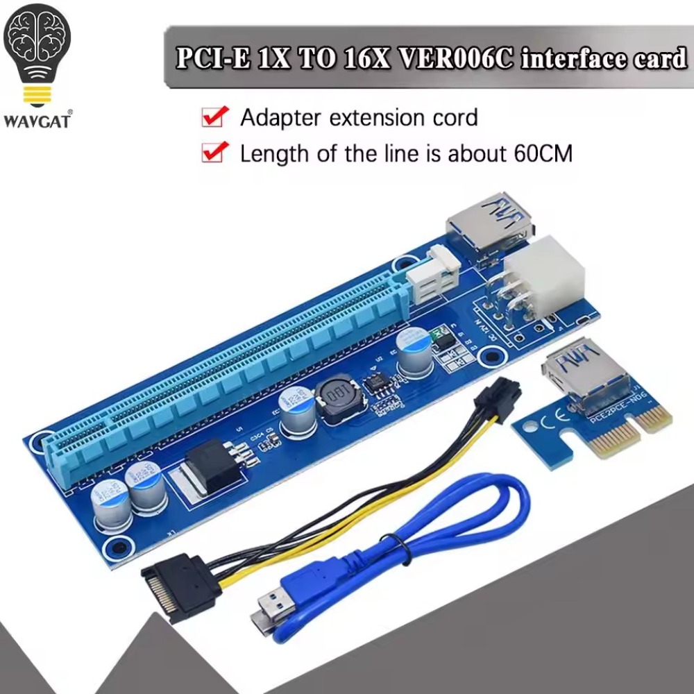VER006C PCI-E Riser Card 006C  - Pcie Riser Cable ulasan dan harga