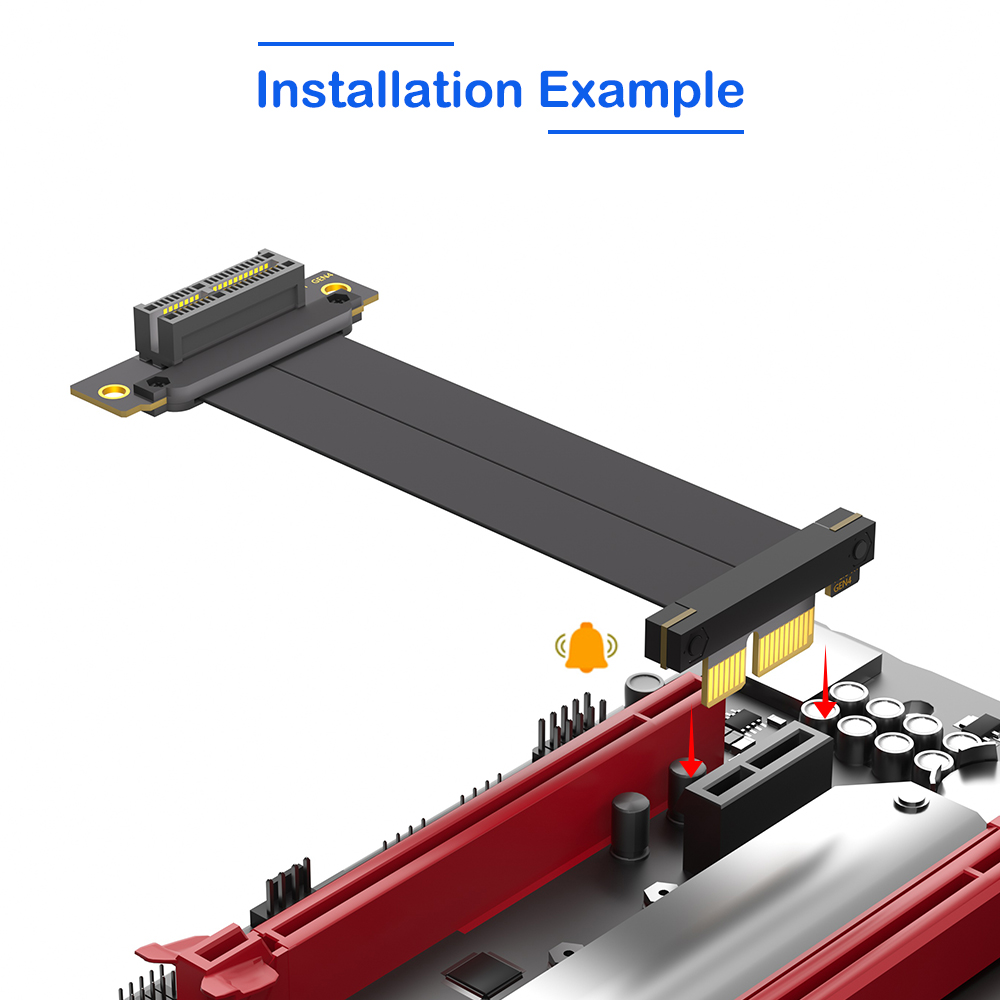 Kabel Riser PCI-E 4.0 X1 Kabel - Pcie Riser Cable ulasan dan harga