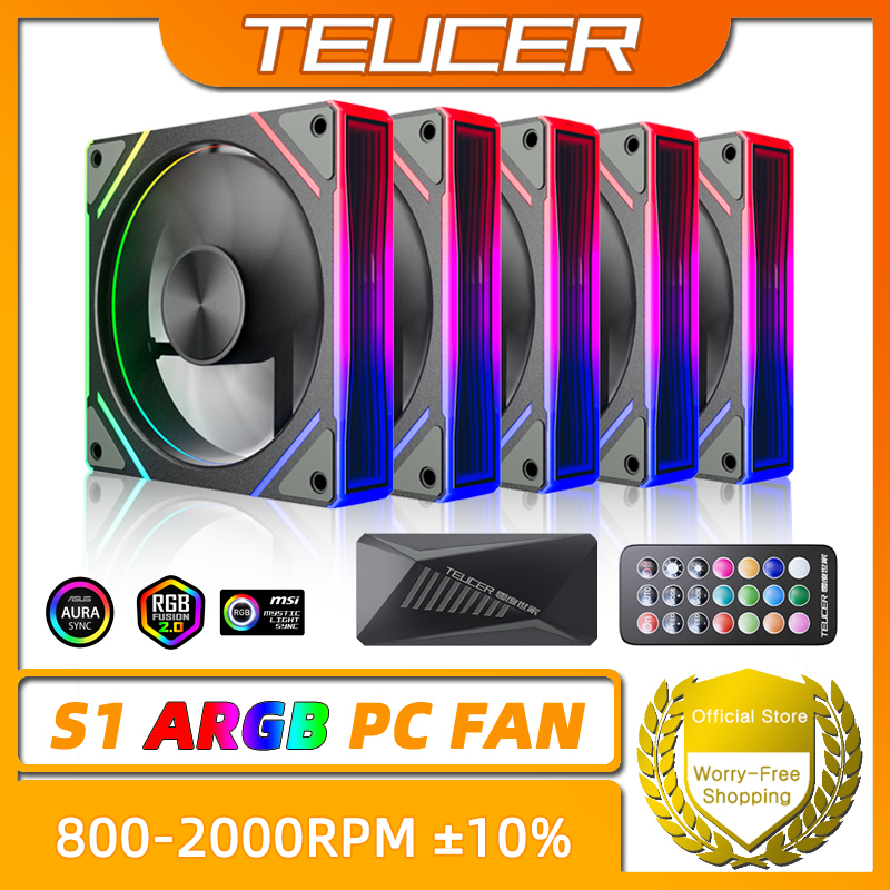 TEUCER Prism S1 ARGB 120mm (12 - Pc Gaming Case ulasan dan harga